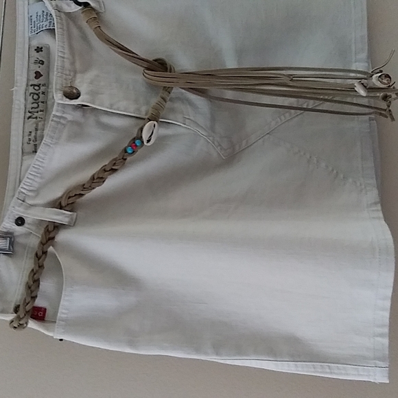 Y2k Mudd Jeans Beige Skirt sz 13 - Picture 3 of 12